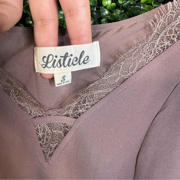 Listicle  Purple mauve lace Camisole - Picture 7 of 11